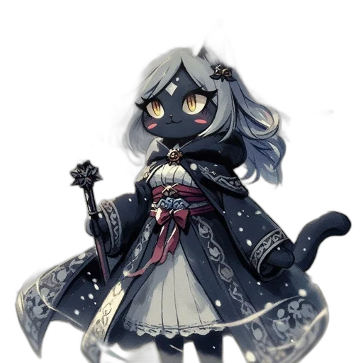staff, weapon, sword, concept art, fantasy art, pixel art, anime, monochrome transparent PNG cut-out