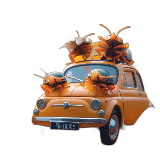 car, hat, crown, dragon, 3d render, concept art, photorealistic, fantasy art transparent PNG cut-out