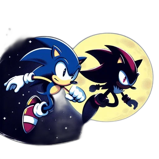 concept art, comic book art, pixel art, cartoon, outer space, night, dark, blue transparent PNG cut-out