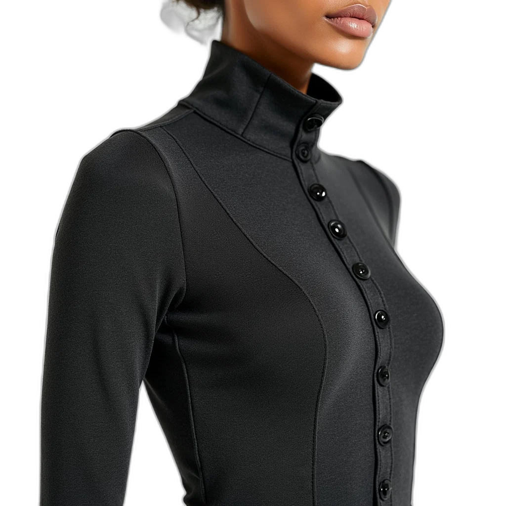 jacket, staff, dress, photorealistic, 3d render, dark, close-up, image transparent PNG cut-out