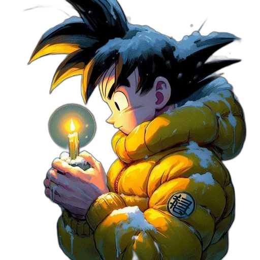 jacket, animal, concept art, comic book art, pixel art, anime, fire, snow transparent PNG cut-out