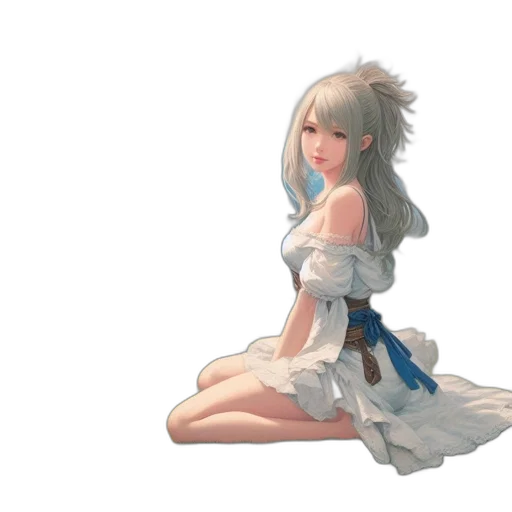 dress, sword, robot, staff, concept art, pixel art, fantasy art, 3d render transparent PNG cut-out
