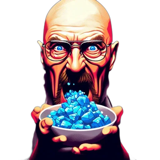 food, face, comic book art, pixel art, concept art, cartoon, blue, intense transparent PNG cut-out