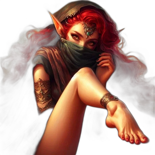 mask, fantasy art, concept art, comic book art, pixel art, fire, red, dark transparent PNG cut-out