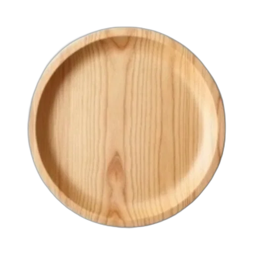 furniture, face, crown, tree, 3d render, wooden, plate, smooth transparent PNG cut-out