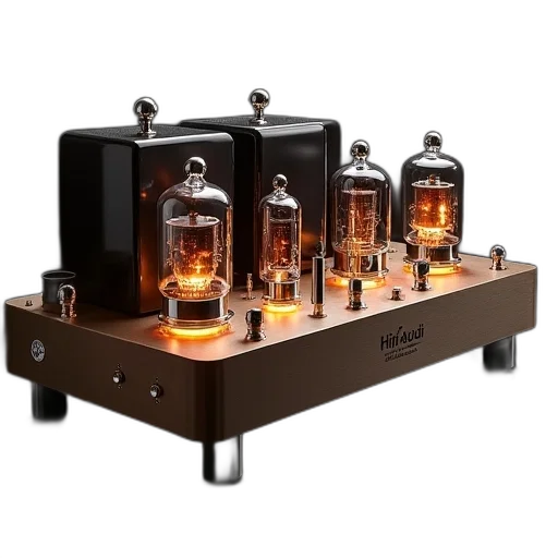 3d render, china, hifi, audio, newest, range, tube, amplifiers transparent PNG cut-out