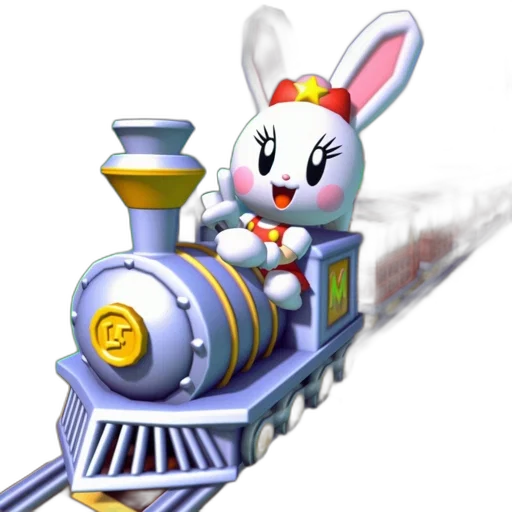 weapon, animal, 3d render, concept art, pixel art, cartoon, white, rabbit transparent PNG cut-out