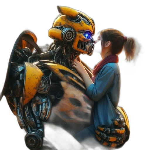 robot, creature, mask, concept art, fantasy art, comic book art, cyberpunk, outer space transparent PNG cut-out