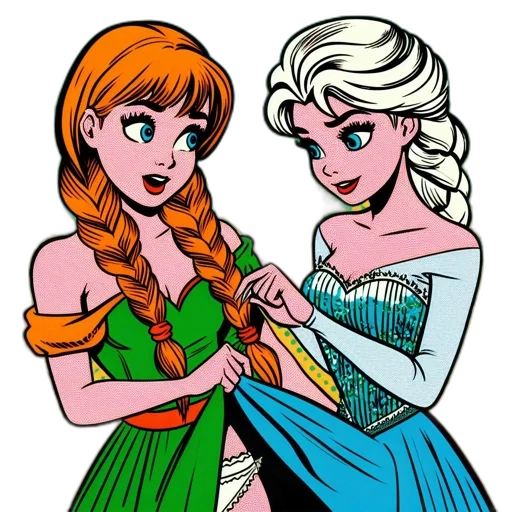 dress, jewelry, crown, comic book art, cartoon, concept art, underwater, fire transparent PNG cut-out