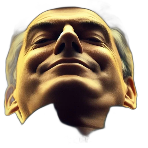 face, mask, crown, robot, photorealistic, 3d render, concept art, vaporwave transparent PNG cut-out