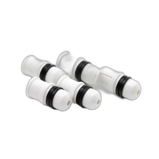 jewelry, set, white, plastic, connectors, displayed, against, background transparent PNG cut-out