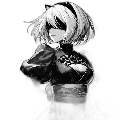 jacket, mask, robot, weapon, pixel art, concept art, anime, fantasy art transparent PNG cut-out