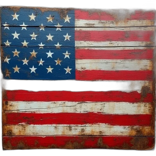 weapon, american, flag, wood transparent PNG cut-out