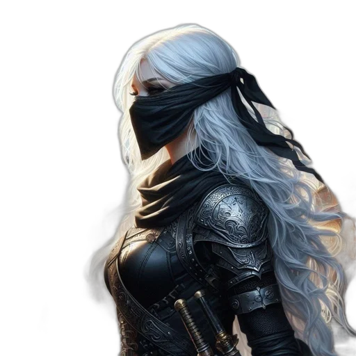 mask, jacket, face, hair, fantasy art, concept art, comic book art, photorealistic transparent PNG cut-out