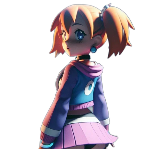 staff, dress, jacket, robot, concept art, 3d render, anime, pixel art transparent PNG cut-out