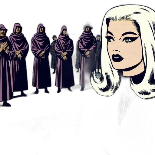 concept art, comic book art, fantasy art, cartoon, dark, earth tones, monochrome, vintage-style transparent PNG cut-out
