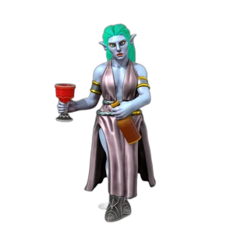staff, jewelry, concept art, 3d render, fantasy art, vaporwave, blue, blue-skinned transparent PNG cut-out