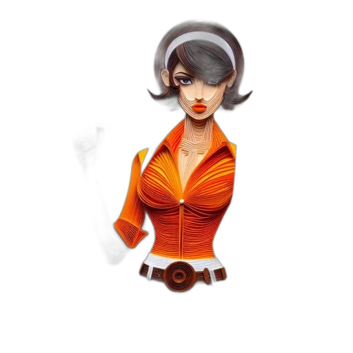 staff, jacket, dress, jewelry, concept art, 3d render, fantasy art, comic book art transparent PNG cut-out