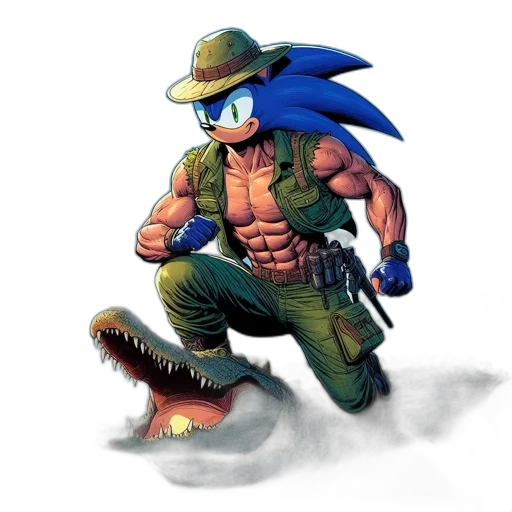 animal, creature, weapon, hat, concept art, pixel art, comic book art, fantasy art transparent PNG cut-out
