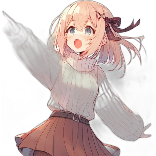 jacket, dress, creature, weapon, anime, watercolor, pixel art, concept art transparent PNG cut-out