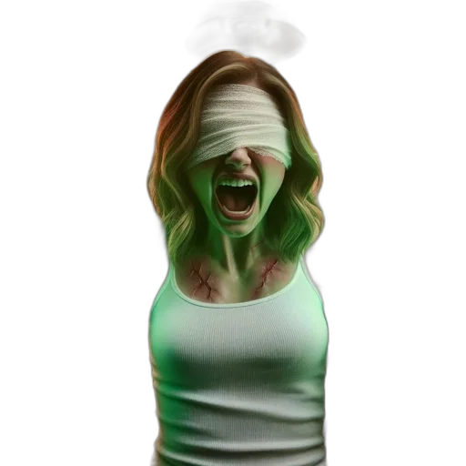 mask, face, creature, staff, concept art, 3d render, photorealistic, pixel art transparent PNG cut-out