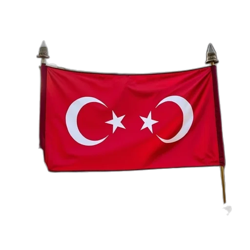 staff, weapon, red, party, holding, national, flag, turkey transparent PNG cut-out