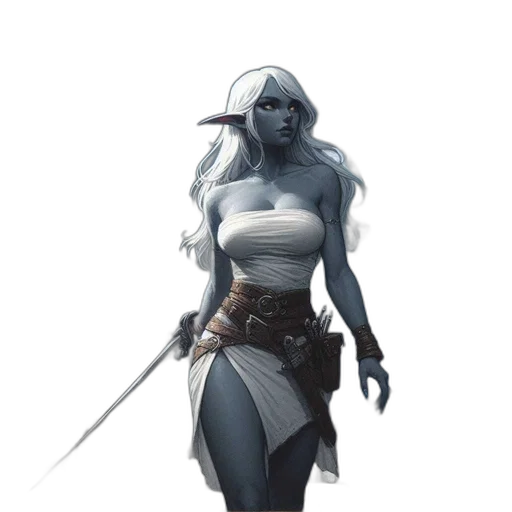 staff, sword, fantasy art, concept art, comic book art, pixel art, blue, monochrome transparent PNG cut-out
