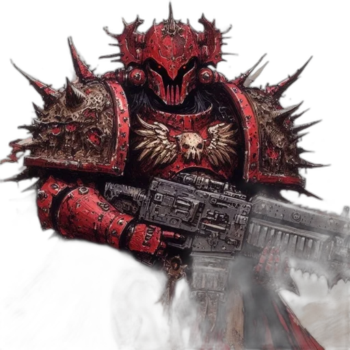 weapon, concept art, fantasy art, pixel art, comic book art, red, imposing, figure transparent PNG cut-out