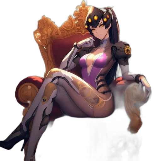 crown, furniture, robot, staff, fantasy art, concept art, anime, pixel art transparent PNG cut-out