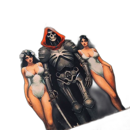 jacket, mask, robot, weapon, concept art, comic book art, fantasy art, 3d render transparent PNG cut-out