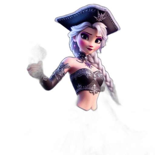 staff, concept art, fantasy art, 3d render, cartoon, female, animated, character transparent PNG cut-out
