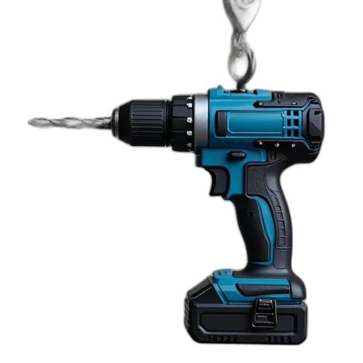 weapon, staff, robot, jewelry, blue, black, cordless, drill transparent PNG cut-out