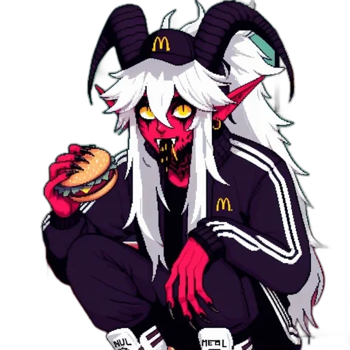 creature, food, jacket, dragon, pixel art, concept art, vaporwave, anime transparent PNG cut-out