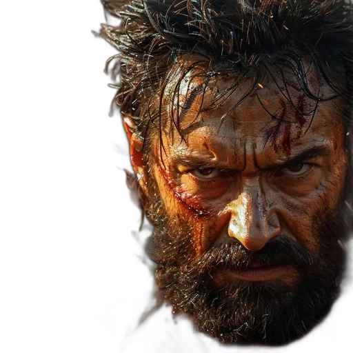 face, photorealistic, concept art, 3d render, comic book art, man, rugged, appearance transparent PNG cut-out