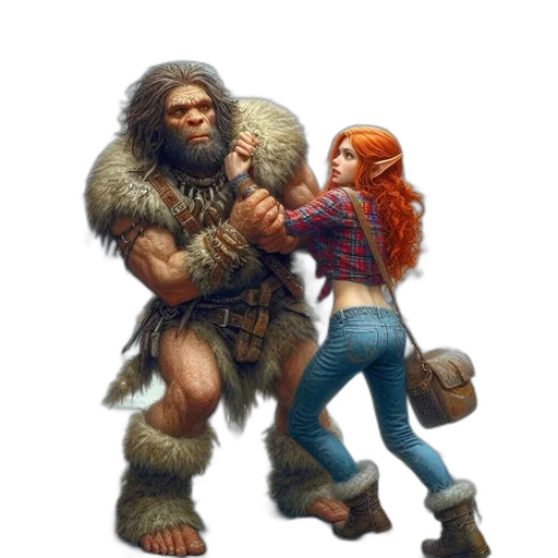 animal, creature, jacket, concept art, fantasy art, pixel art, comic book art, wintery transparent PNG cut-out