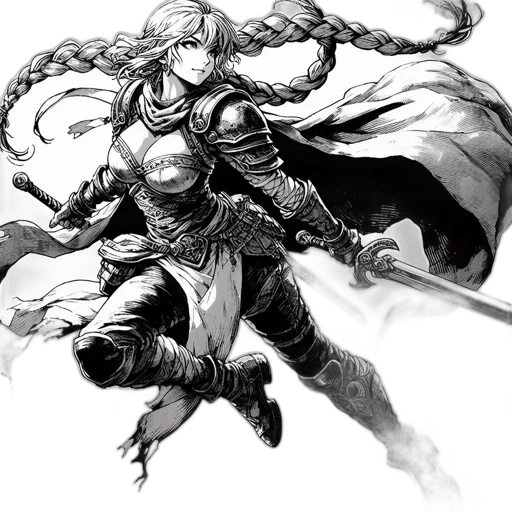 sword, dragon, weapon, fantasy art, concept art, comic book art, pencil sketch, monochrome transparent PNG cut-out