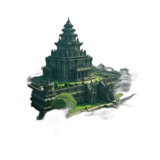 building, crown, dragon, weapon, concept art, 3d render, pixel art, fantasy art transparent PNG cut-out