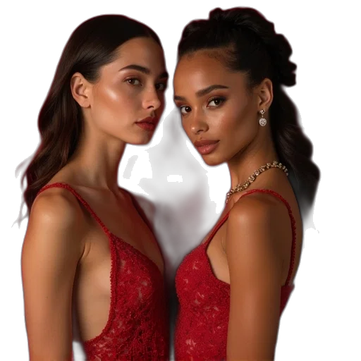 dress, jewelry, photorealistic, concept art, red, dakota, thorne, avalah transparent PNG cut-out