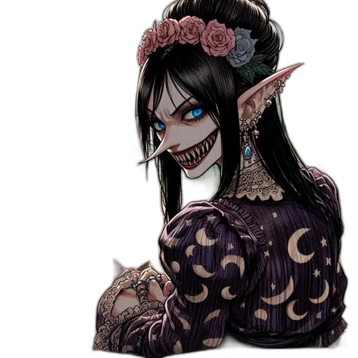 face, creature, jewelry, mask, fantasy art, concept art, pixel art, anime transparent PNG cut-out