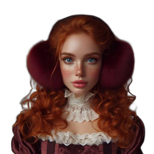 face, jewelry, dress, crown, fantasy art, photorealistic, oil painting, concept art transparent PNG cut-out