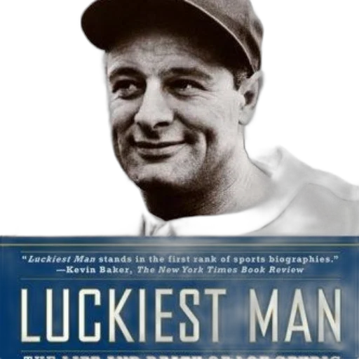 cover, luckiest, man, life, death, lou, gehrig, features transparent PNG cut-out