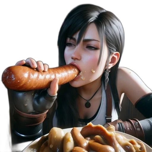 food, weapon, photorealistic, concept art, 3d render, fantasy art, woman, black transparent PNG cut-out