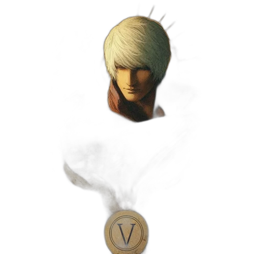 hair, face, mask, weapon, concept art, fantasy art, photorealistic, 3d render transparent PNG cut-out