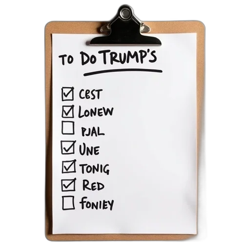 words, tracking, trump, list, clipboard transparent PNG cut-out