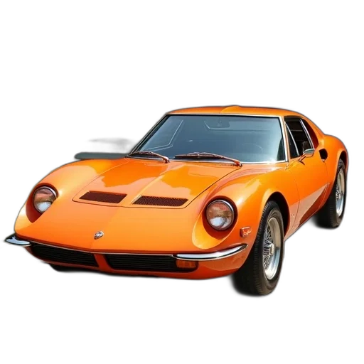 car, animal, photorealistic, 3d render, sleek, orange, sports, shiny transparent PNG cut-out