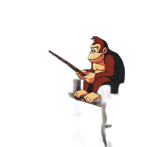 staff, furniture, animal, jacket, concept art, pixel art, 3d render, cartoon transparent PNG cut-out