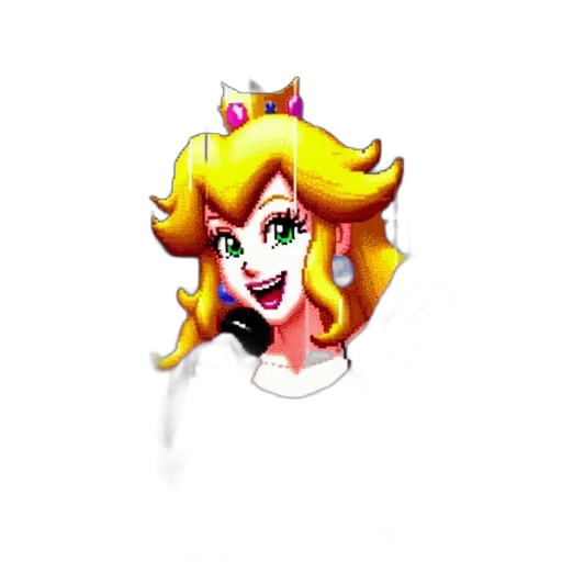 crown, staff, hair, jewelry, pixel art, cartoon, 3d render, concept art transparent PNG cut-out