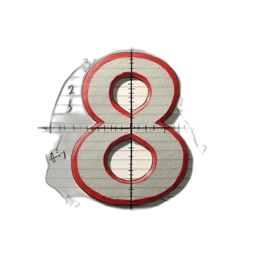 3d render, math, paper, times transparent PNG cut-out
