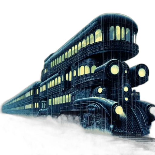 building, car, concept art, 3d render, photorealistic, fantasy art, fog, rainy transparent PNG cut-out