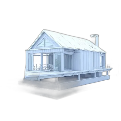 furniture, building, 3d render, concept art transparent PNG cut-out
